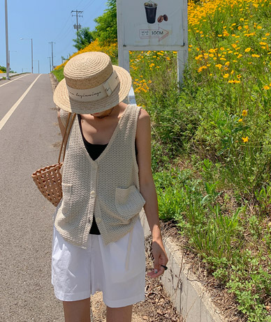 cross Summer Daily Knit Vest
