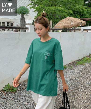 [15% off special sale]Earth Nayeom Pocket Short-sleeve T-shirt