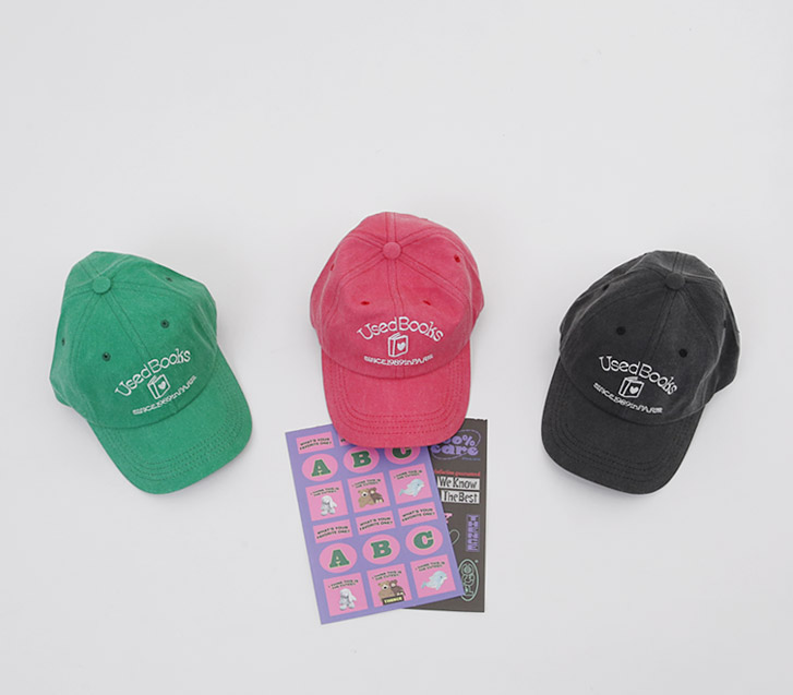 Books embroidery ball cap