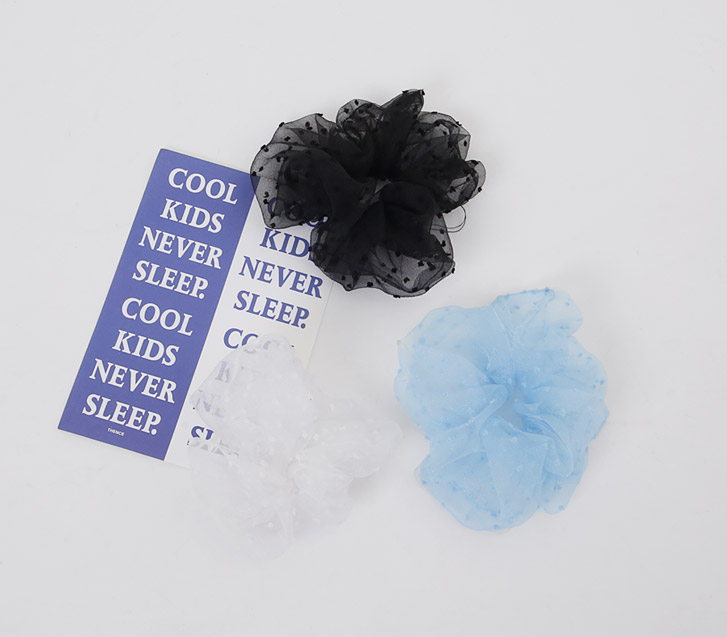 snowflake See-through look hair tie