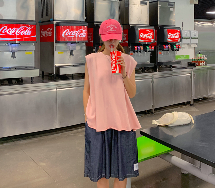 Macaron Patch Dekki Sleeveless shirts