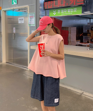 Macaron Patch Dekki Sleeveless shirts