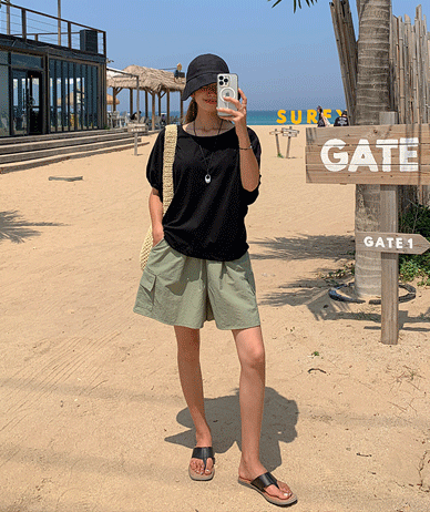 Lead Cargo Nylon Banding Shorts