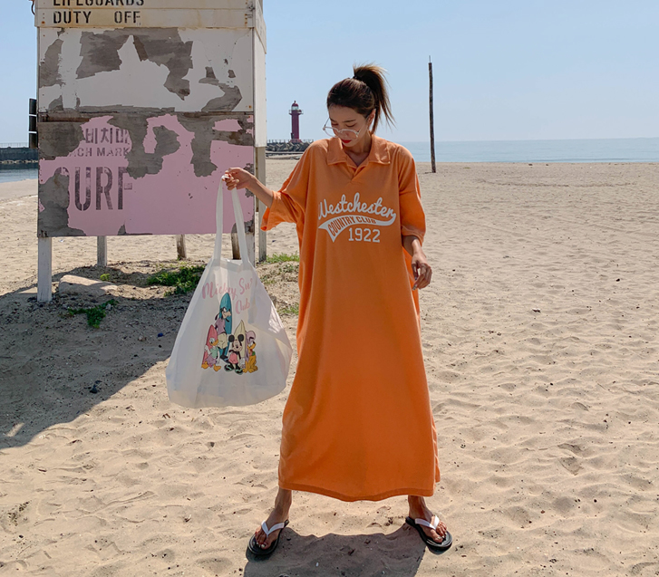 1922 Nayeom Terry Kara Short-sleeve Long one piece