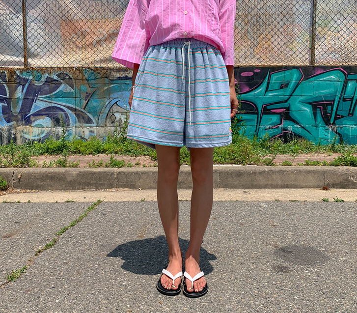 Salt Dangara Patch Terry Banding Shorts