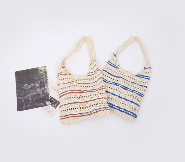 Eve Stripe Knit Bag