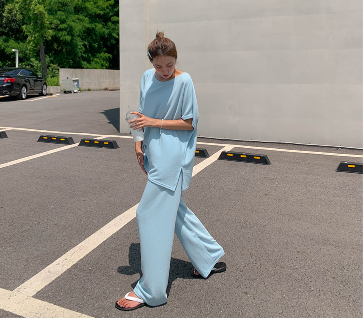 Mien Short T-shirts Wide Pants Set