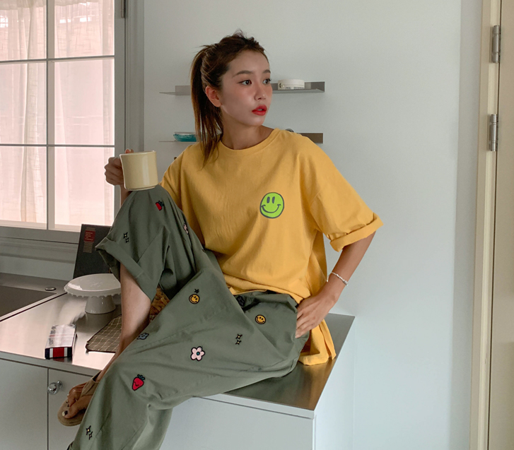 Smiling Nayeon Team Unbal Short-sleeve T-shirt
