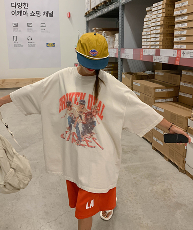 [Unisex] Broken Nayeom Pigment Short-sleeve Long t-shirts