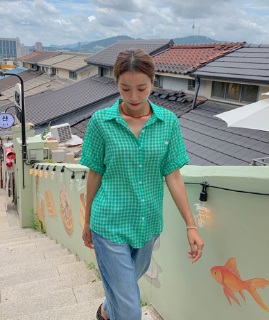 Fring Rollup Check Short-sleeve Shirt Shirt