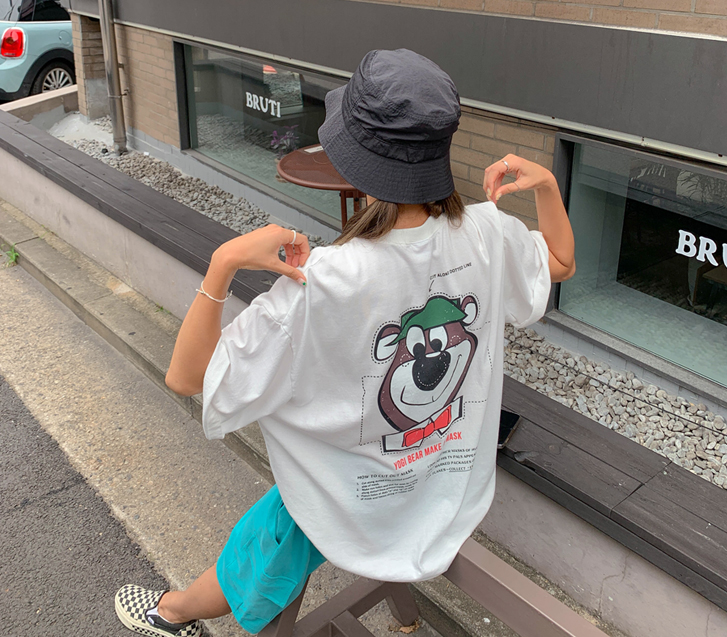[Unisex] Yogi Bear Nayeom Pigment Short-sleeve Long t-shirts