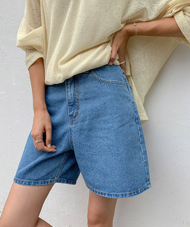 Ness Hidden Banding Denim 4-part Shorts
