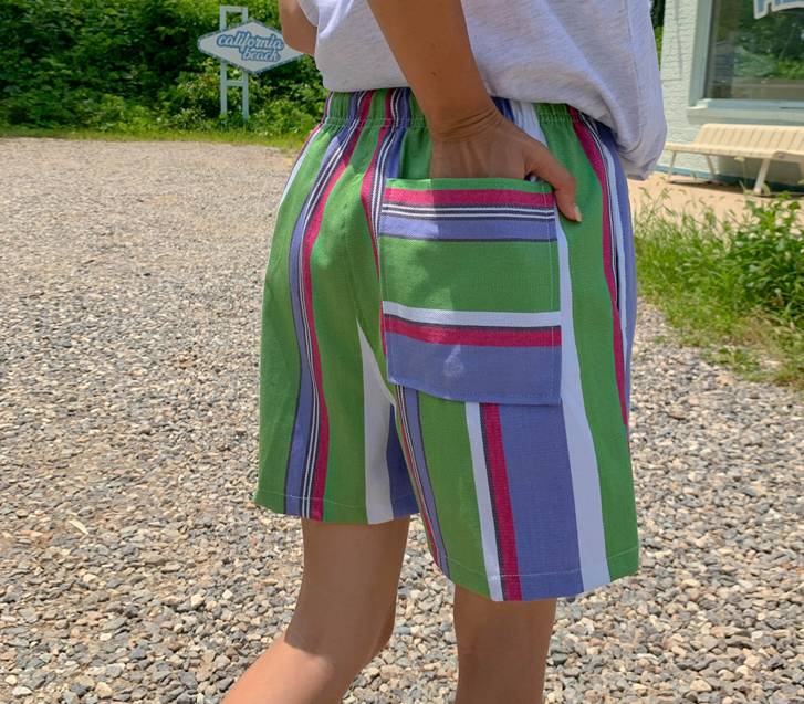 Multi Stripe Banding Shorts