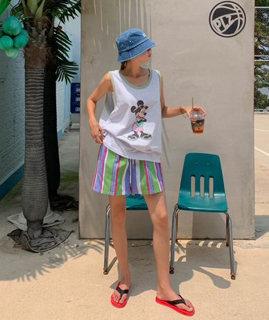 Multi Stripe Banding Shorts