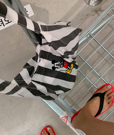 Mickey Pigment Scrape Eco Bag