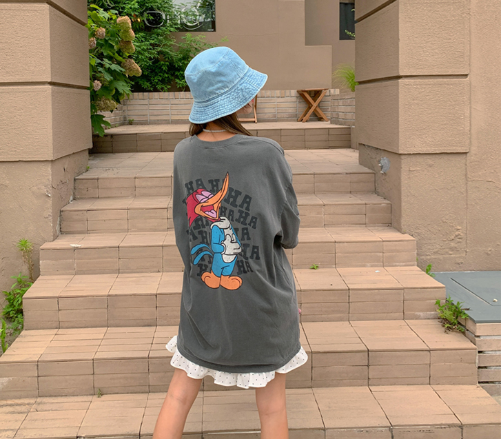 [Unisex] Woody Nayeom Pigment Short-sleeve Long t-shirts