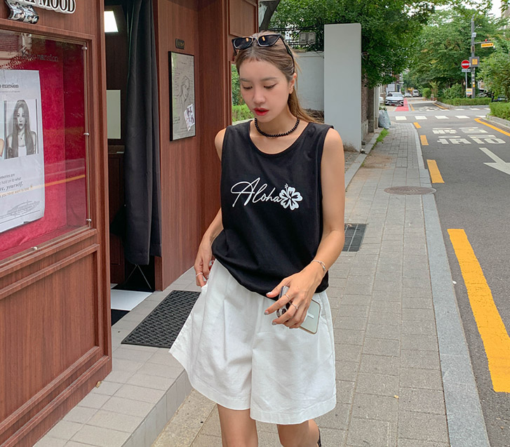 Aloha Nayem U-Neck Sleeveless Shirts