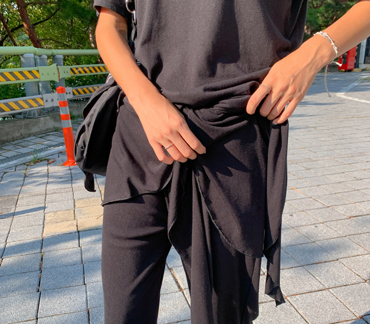 Hug Twist Wrap Banding Bootcut Pants