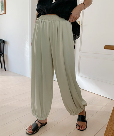 Muhen Span Banding Balloon Fit Jogger Pants