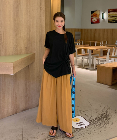 Chelsea Wrinkles Banding Wide Pants