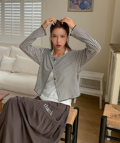 Tenshi Dangara Long-sleeve Cardigan