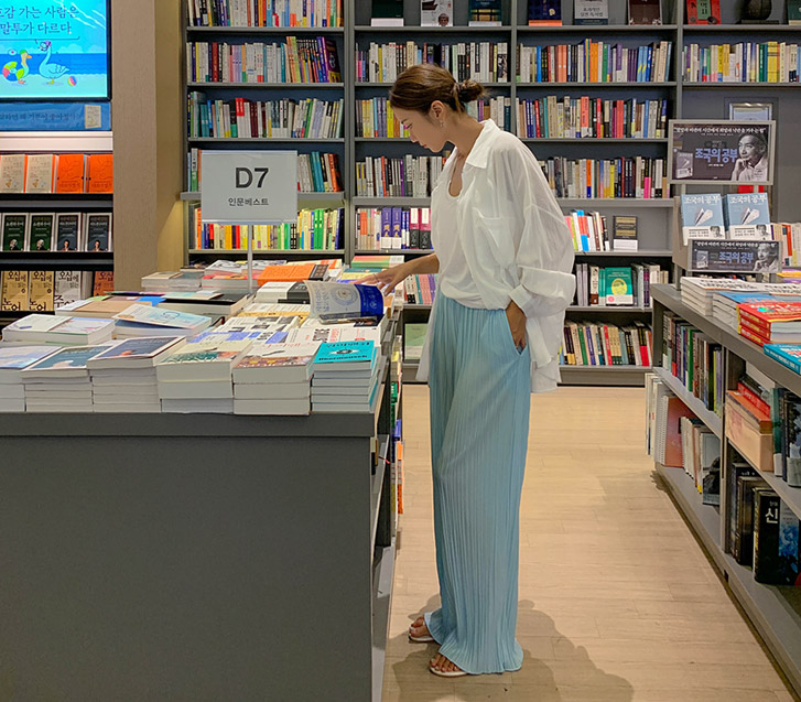 Kennel Pleats Freel Banding Wide Pants
