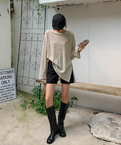 Casting Nayeom See-through look Long-sleeve team Long t-shirts