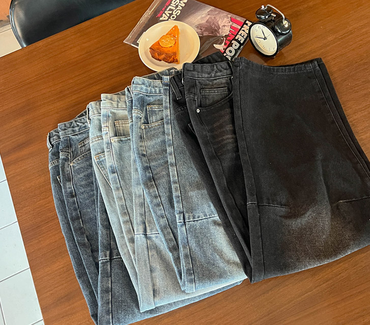 Belk Catbrush Washing two-way wide pants (short/long version)