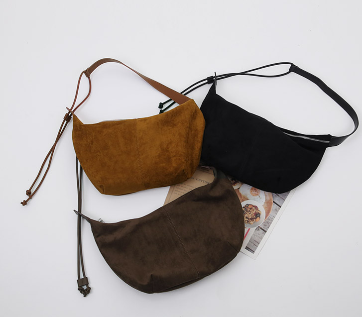 Crescent Suede Bag