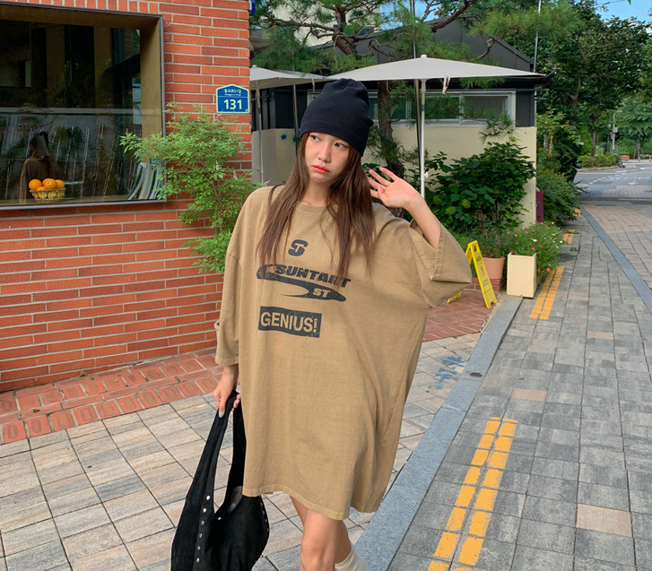 [Unisex] S Nayeom Pigment Short-sleeve Long T-shirts