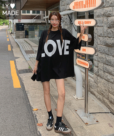 LOVE Nayeom overfit 7-part long t-shirts