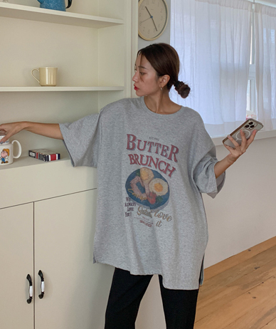 Brunch Nayeom Team Short-sleeve Long t-shirts