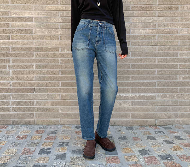 Out Pocket Washing Banding Semi-Exhaust Pants