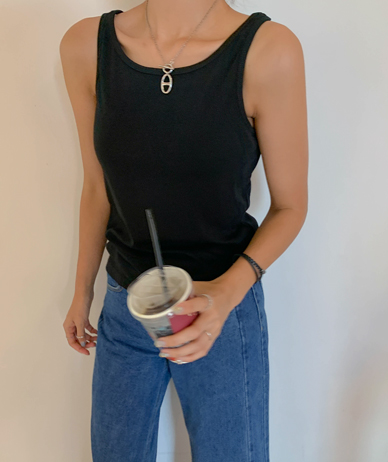 Sople Basic Span Sleeveless shirts