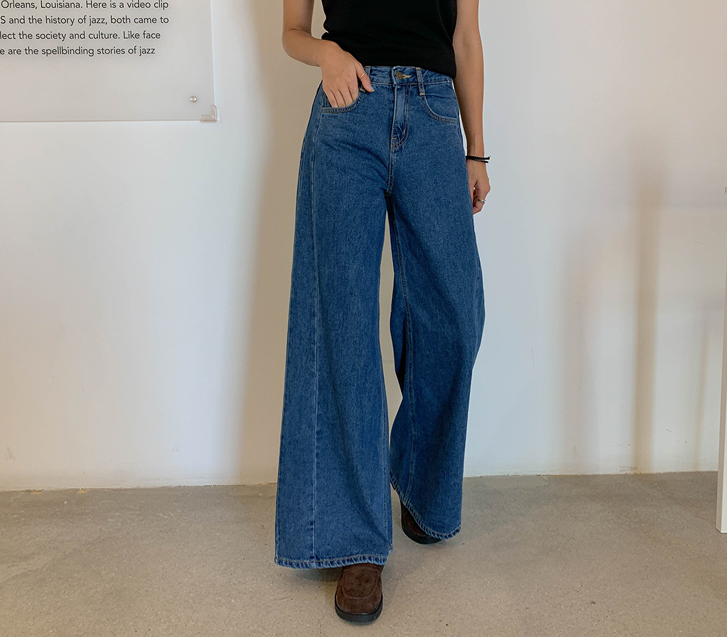 Ruday Denim Cut Wide Pants