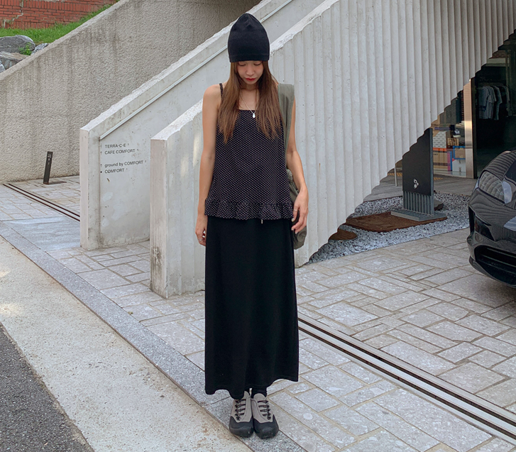 Happy layered banding team Rong skirt