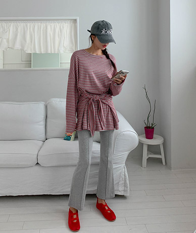 Fancy Dangara Wrap Long-sleeve T-shirt