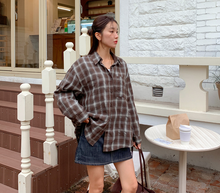 Rudy Check Long-sleeve Shirt Shirt