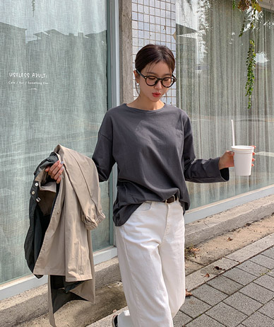 Repper Basic Cotton Long-sleeved T-shirt