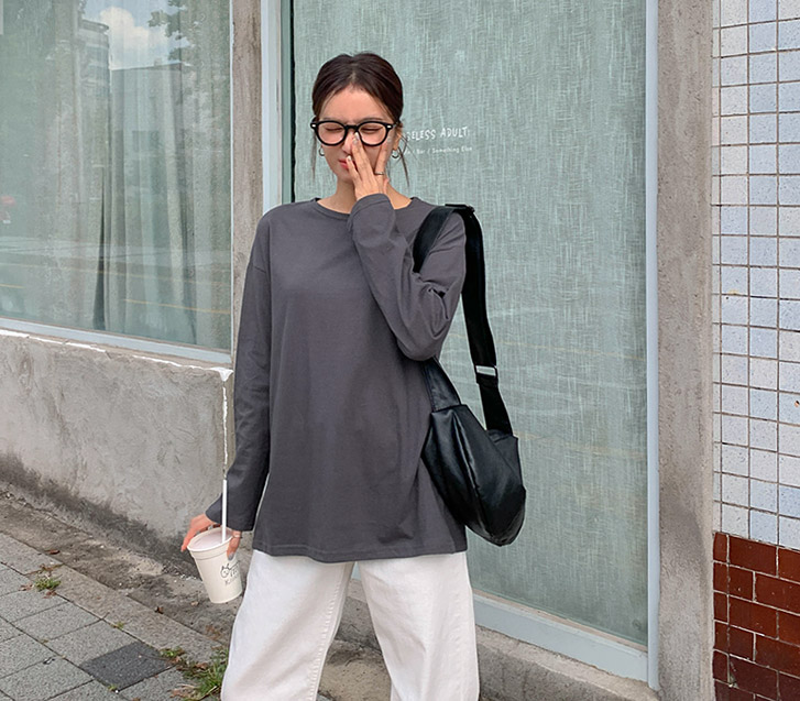 Repper Basic Cotton Long-sleeved T-shirt