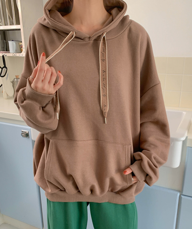 Village Lettering String Hoodie