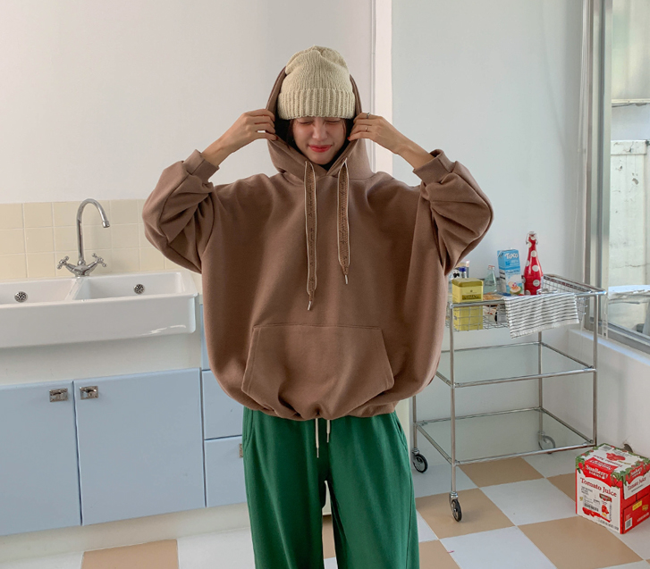 Village Lettering String Hoodie
