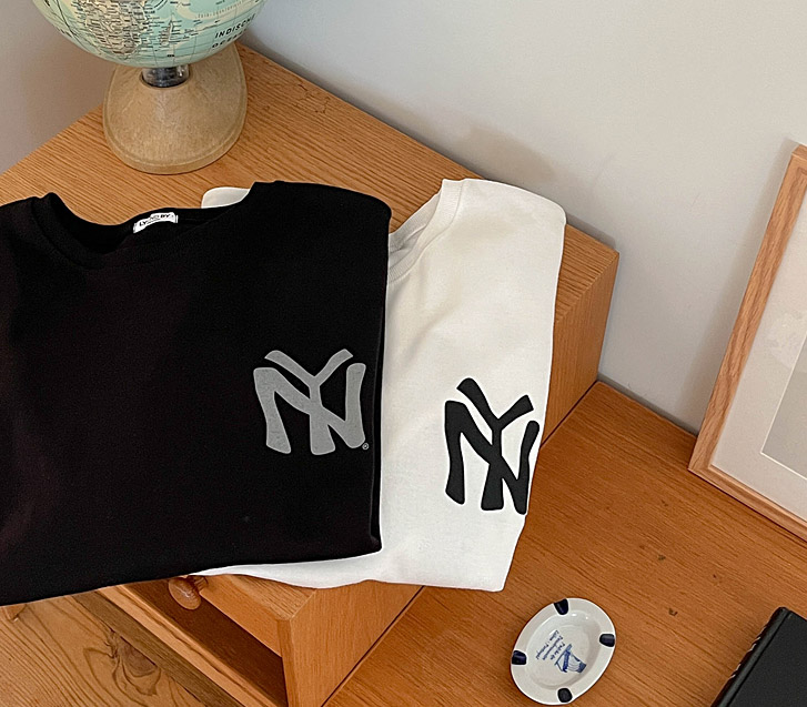 [15% off special sale] NY Bold Dye Overfit 3/4 Sleeve T-shirt