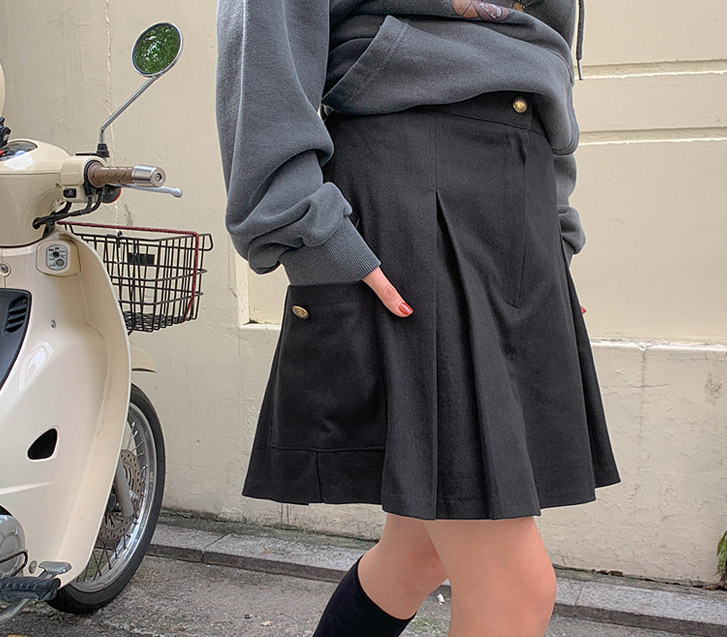 Lumi Cargo Pocket Banding Skirt Pants