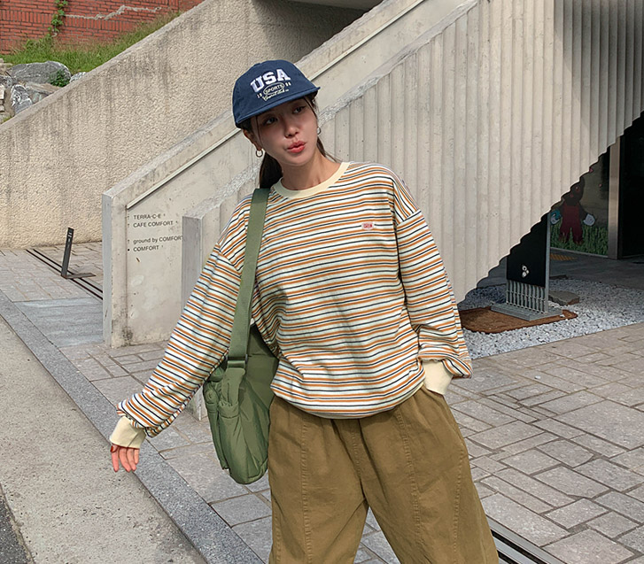 Draw Patch Single-breasted Sweatshirt