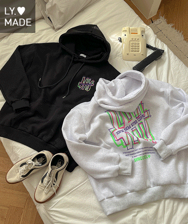 [Unisex] New Star Neon Overfit Napping Hoodie
