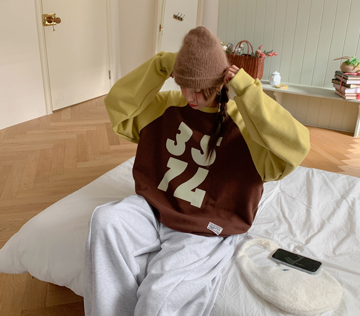 3574 nagrang color combination Labels Sweatshirt
