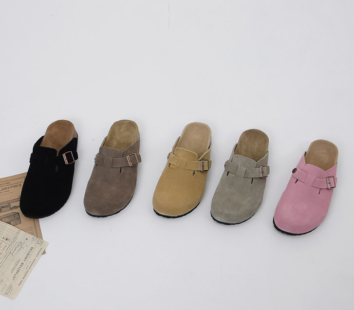 Real Cowhide Buckle Shoes