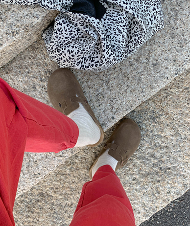 Real Cowhide Buckle Shoes