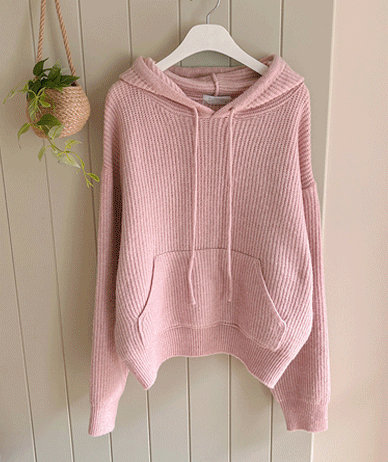 [Unisex] Black Hole Wool Hood Knit